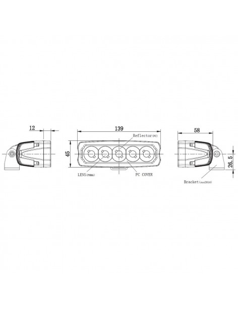 Phare de travail LED 25 Watts LTPRTZ