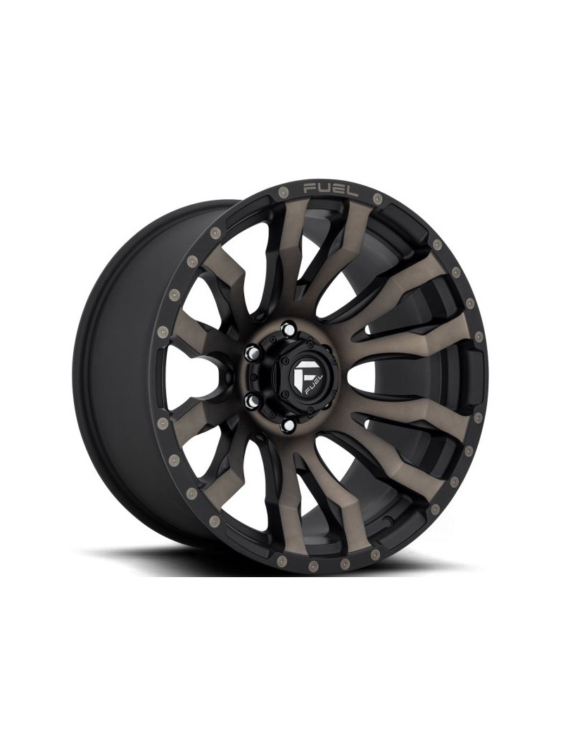 Jante Fuel Blitz D674 Matte Black Machined DDT Jeep Wrangler