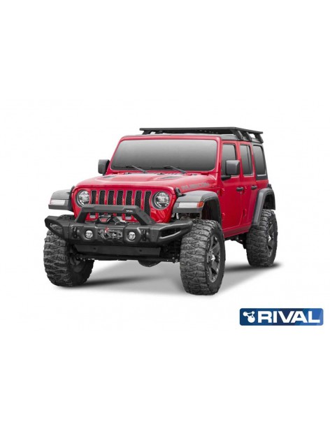 Pare-chocs avant acier Rival Jeep Wrangler JK-JL et Gladiator