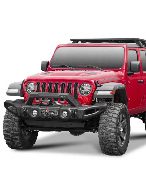 Pare-chocs avant acier Rival Jeep Wrangler JK-JL et Gladiator