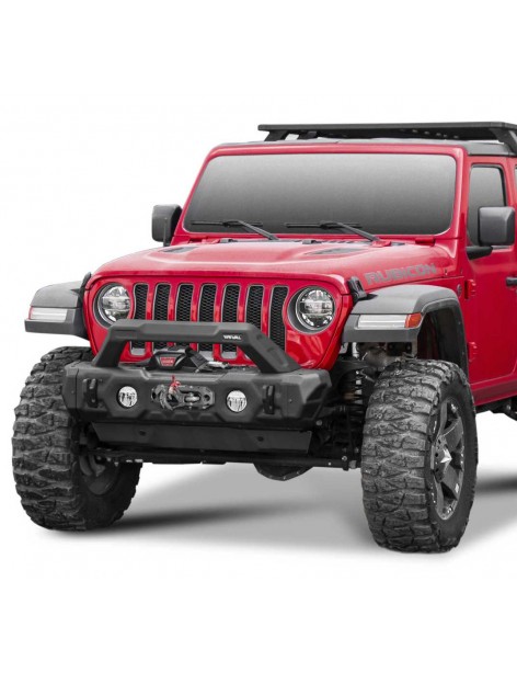 Pare-chocs avant acier Stubby Rival Jeep Wrangler JK-JL et Gladiator