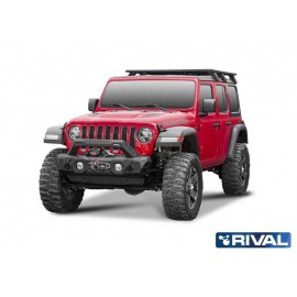 Pare-chocs avant acier Stubby Rival Jeep Wrangler JK-JL et Gladiator