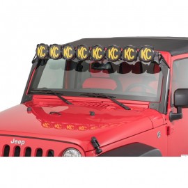 Kit barre LED Pro6 Gravity KC HiLites 160 watts Jeep Wrangler JK