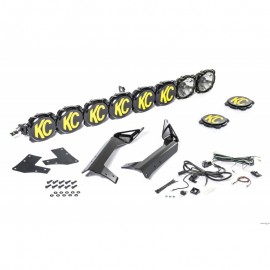 Kit barre LED Pro6 Gravity KC HiLites 160 watts Jeep Wrangler JK