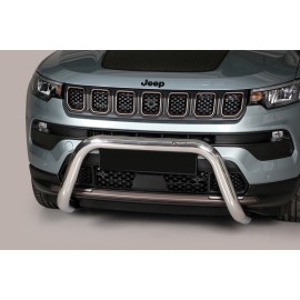 Pare-buffle acier homologué route 76 mm Jeep Compass/Hybrid 2022-2023