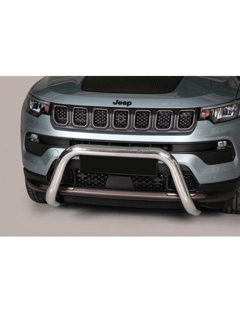 Pare-buffle acier homologué route 76 mm Jeep Compass/Hybrid 2022-2023