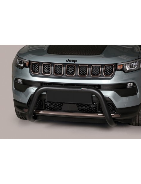 Pare-buffle acier homologué route 76 mm Jeep Compass/Hybrid 2022-2023