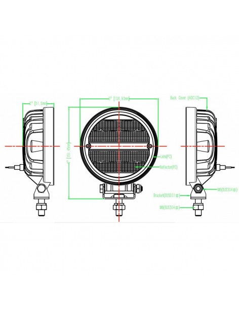 Phare LED LTPRTZ UltraLux Flood 24 watts