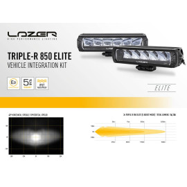 Kit intégration barres LED Lazer Lamps sur calandre de Ford Ranger 2023