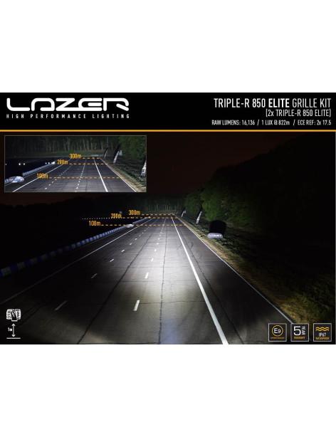 Kit intégration barres LED Lazer Lamps sur calandre de Ford Ranger 2023