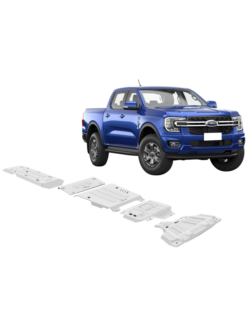 Blindages de protection aluminium Rival Ford Ranger 2023