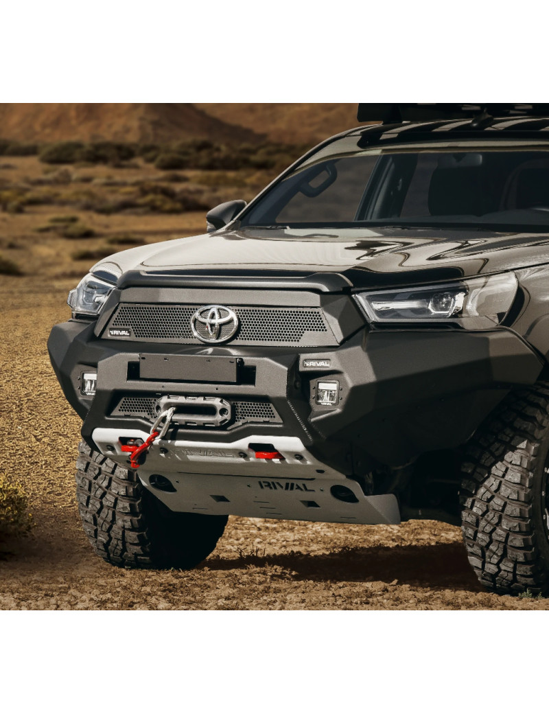 Pare-chocs avant aluminium Rival Toyota Hilux à partir de 2021