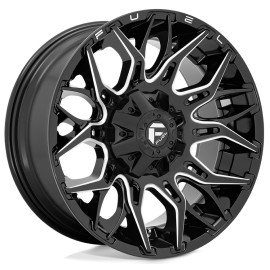 Jante 4x4 aluminium Fuel Twitch D769 Gloss Black Milled