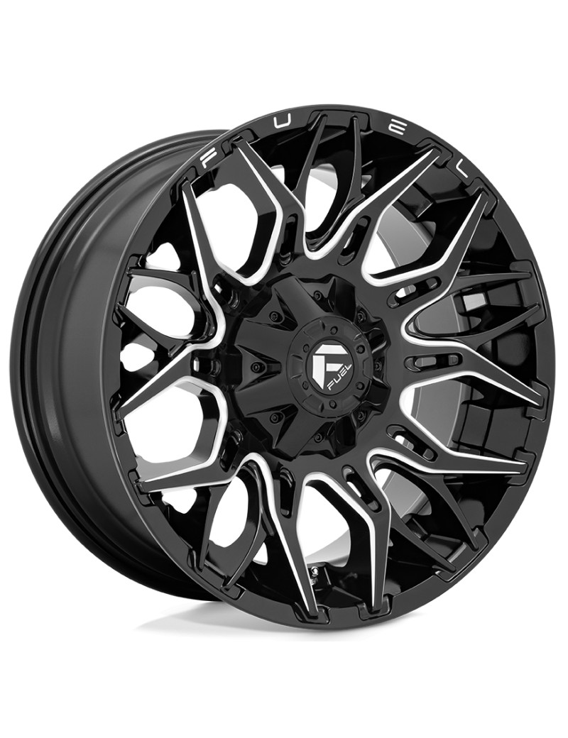 Jante 4x4 aluminium Fuel Twitch D769 Gloss Black Milled