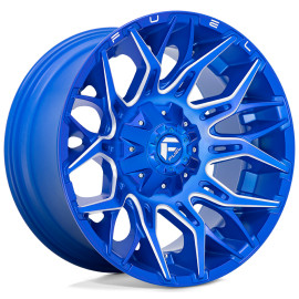 Jante 4x4 aluminium Fuel Twitch D770 Anodized Blue Milled