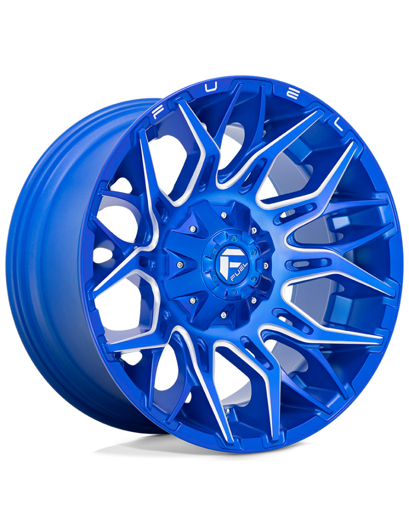 Jante 4x4 aluminium Fuel Twitch D770 Anodized Blue Milled