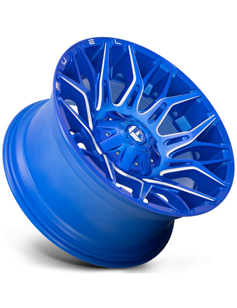 Jante 4x4 aluminium Fuel Twitch D770 Anodized Blue Milled