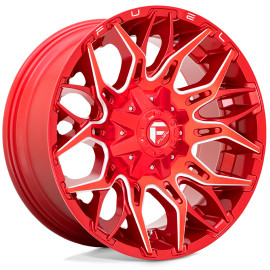 Jante 4x4 aluminium Fuel Twitch D771 Candy Red Milled