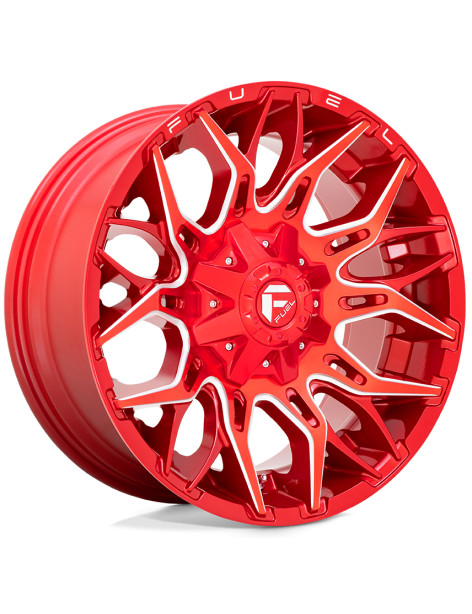 Jante 4x4 aluminium Fuel Twitch D771 Candy Red Milled