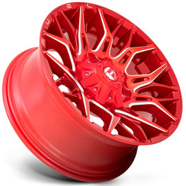 Jante 4x4 aluminium Fuel Twitch D771 Candy Red Milled