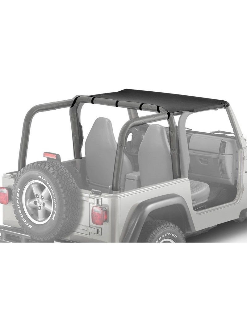 Bâche Bikini Bestop Noire pour Jeep Wrangler TJ de 1997 à 2002