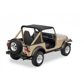 Bâche Bikini Strapless Bestop Noir sergé Jeep Wrangler