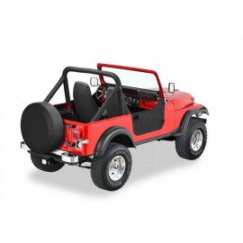 Demi-portes toiles basses Bestop Jeep CJ7/Wrangler YJ