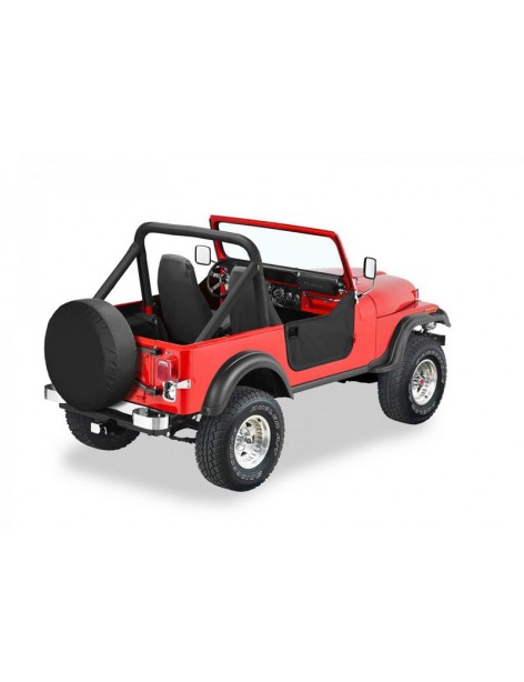 Demi-portes toiles basses Bestop Jeep CJ7/Wrangler YJ