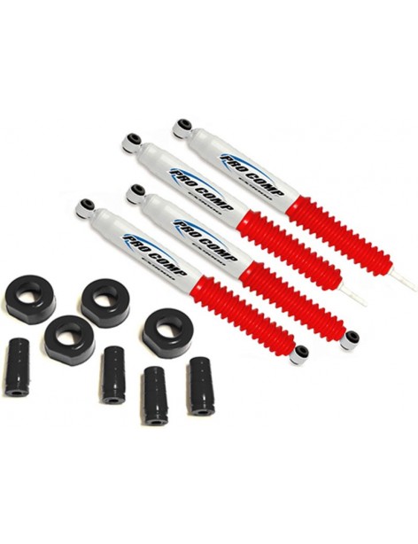 Kit câles ressorts + amortisseurs +1.5" Jeep Wrangler TJ