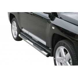 Marchepieds tubes acier Inox Jeep Compass 2007-2010