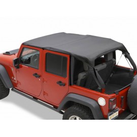 Bâche Bikini Safari Bestop Black Diamond Jeep Wrangler JK 4 portes