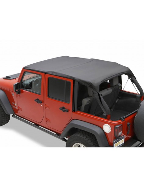 Bâche Bikini Safari Bestop Black Diamond Jeep Wrangler JK 4 portes