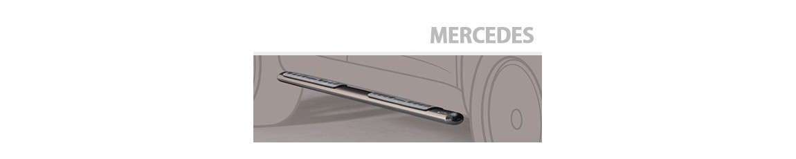 Marchepieds ovales Design finition Inox Mercedes X-Class