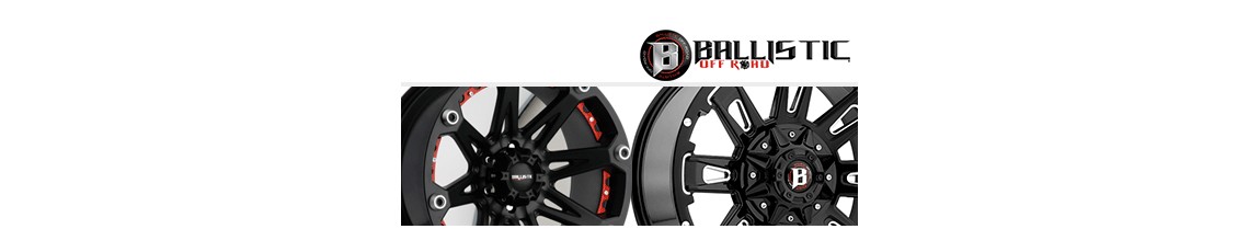 Une belle sélection pour les jantes Ballistic 17 et 18 pouces pour Jeep Wranger