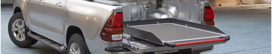 Plateaux coulissants pour faciliter le chargement de votre benne de pickup