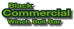 BLACK COMMERCIAL WINCH BULLBAR